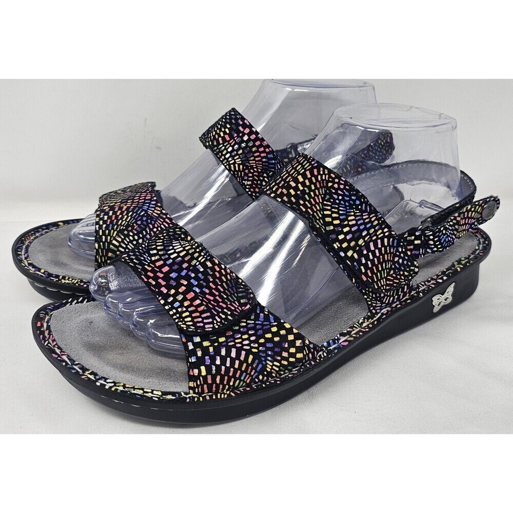 Alegria Sandals Womens EU 39 US 9 Verona Viewmaster Strappy Slingback Multicolor